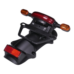 Solar E-Clipse Rear number holder, with blinker lights and brake lights