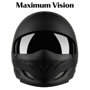 Solar Full Face Helmet - Half Face - With Visor