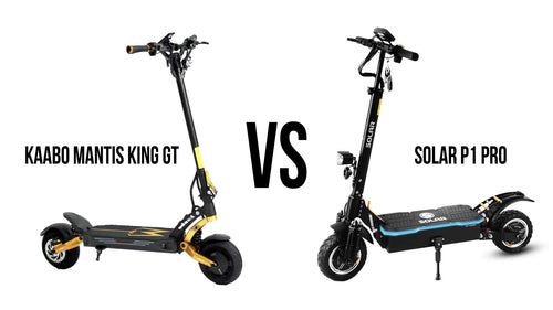 Solar P1 Pro vs. Kaabo Mantis King GT: Comprehensive eScooter Comparison for 2024