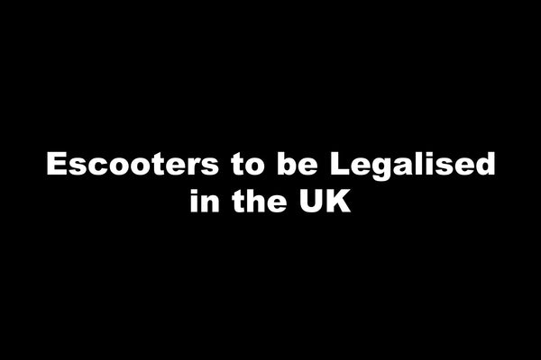 E-scooters to be legalised in the UK within weeks