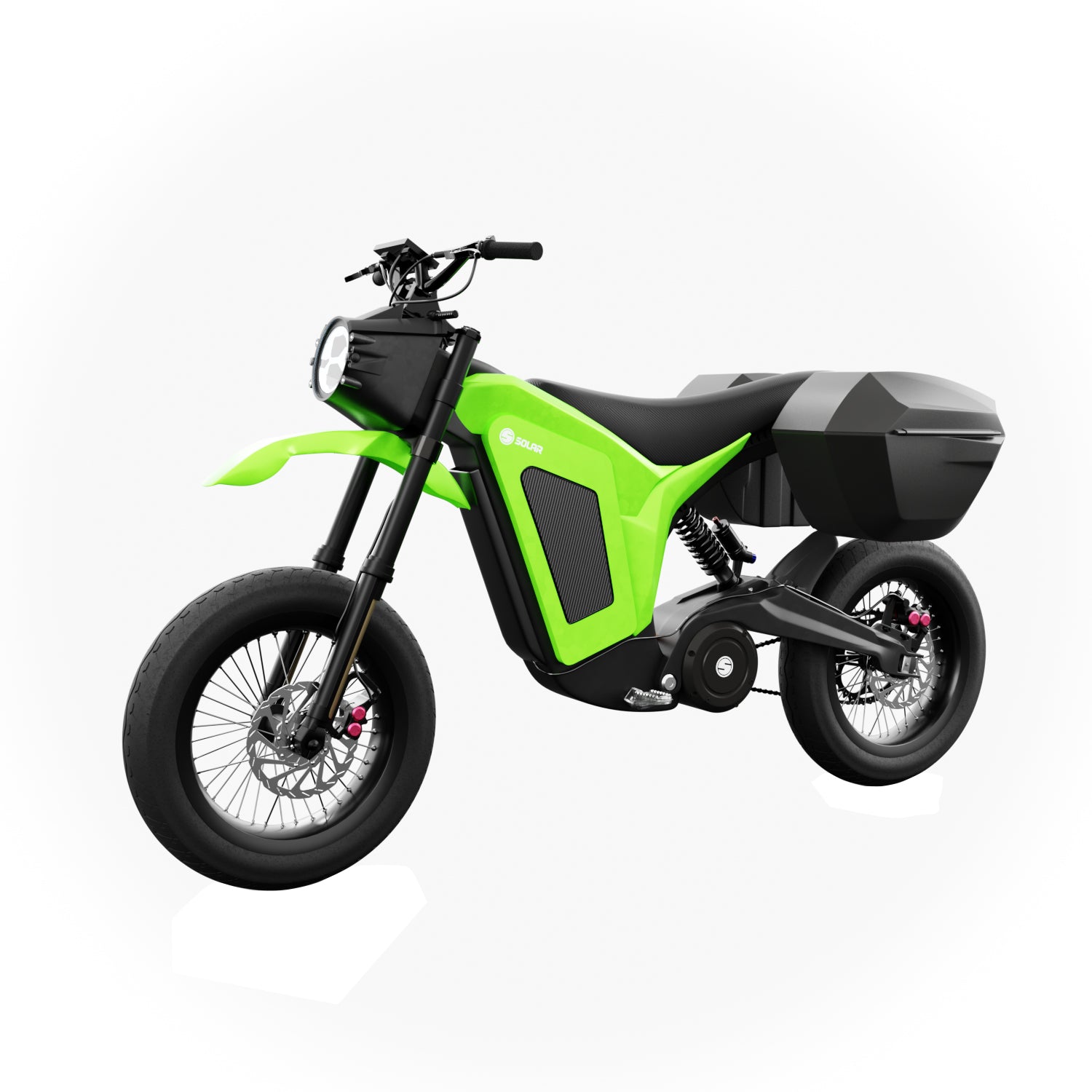 buildImage:solar-e-clipse-electric-bike-race-edition,moto-on-road-tires,black-green,yes-pannier