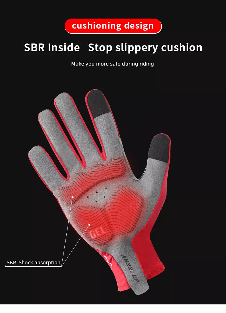 Lycra Full Fingerprint Riding Gloves Outdoor With Touch Screen - Solar Scooters - Solar Scooters