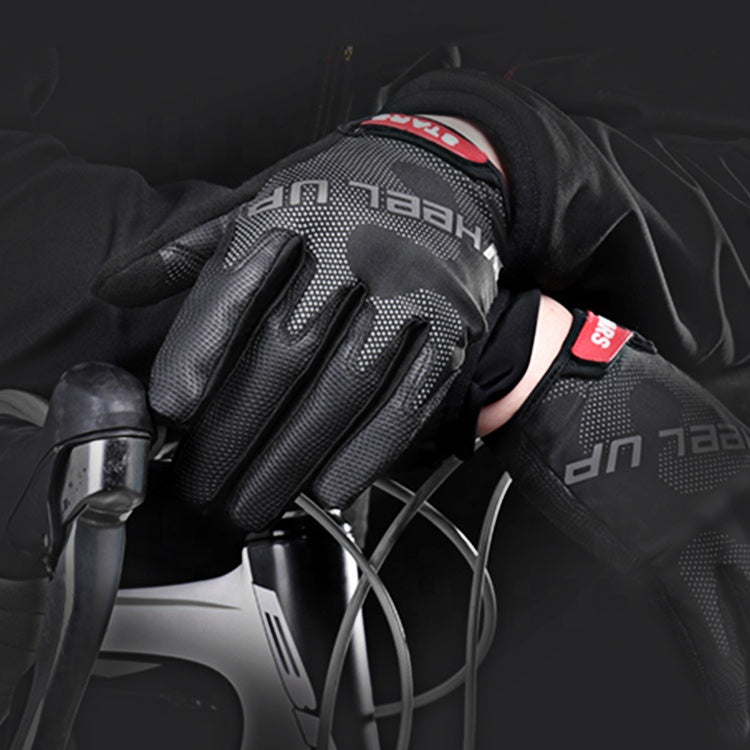Full Fingerprint Riding Gloves Outdoor With Touch Screen - Solar Scooters - Solar Scooters