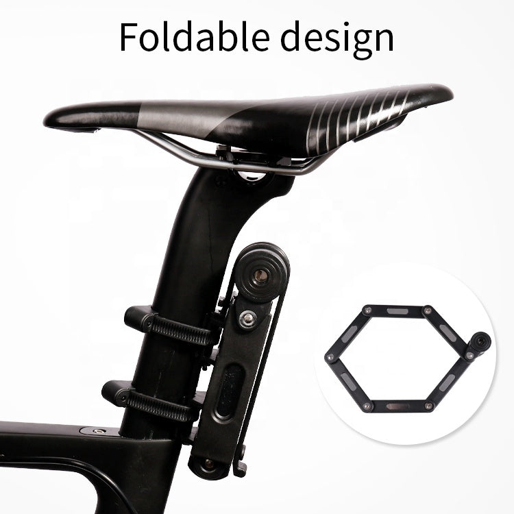 Heavy Duty Alloy Steel Foldable Scooter Lock with Mounting Bracket - Solar Scooters - Solar Scooters