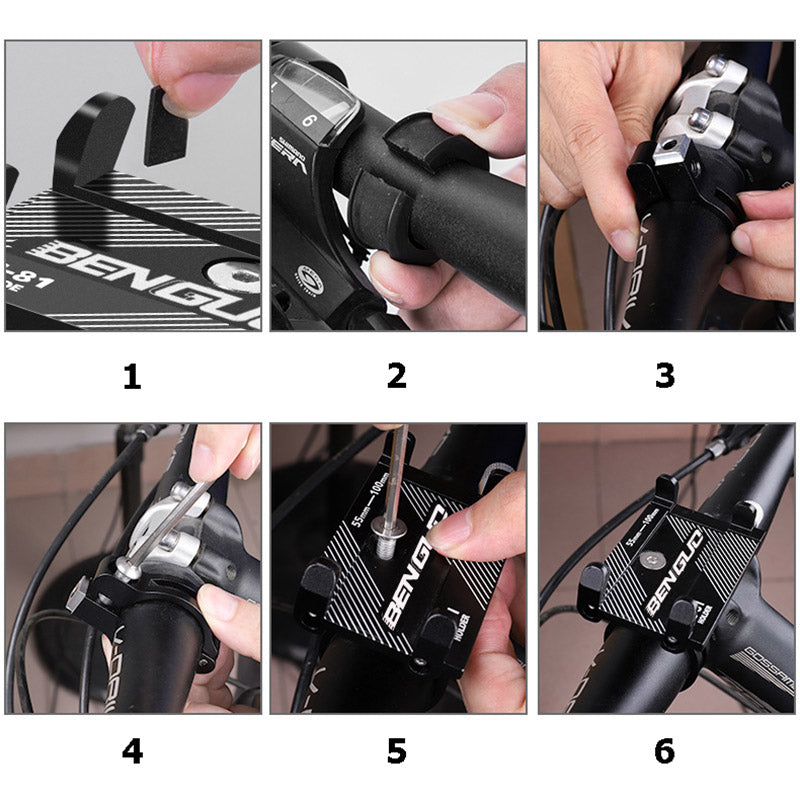 Aluminum Phone Holder Mount for 3.5-6.2 inch Phones - Solar Scooters