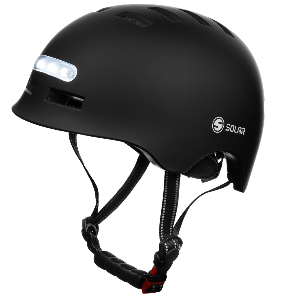 bell bike helmet solar Solar Scooters LED Rechargeable Helmet With Front and Rear Light