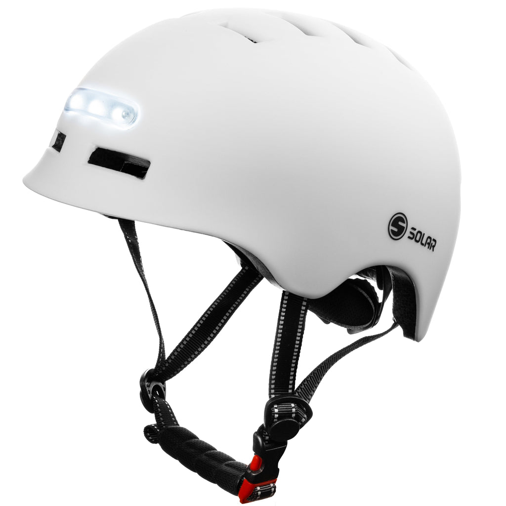 bike helmet solar panel Solar Scooters LED Rechargeable Helmet With Front and Rear Light
